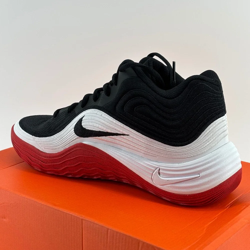 Nike Precision 8 Mid Mens 8.5 Womens 10 Black Red IH1105-003 Basketball Sneakers